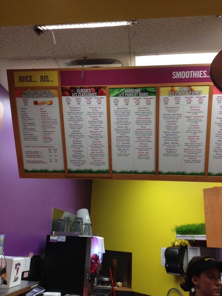 Booster Juice | 2323 Riverside Dr. Unit #705, Ottawa, ON K1H 8L5, Canada | Phone: (613) 667-5986