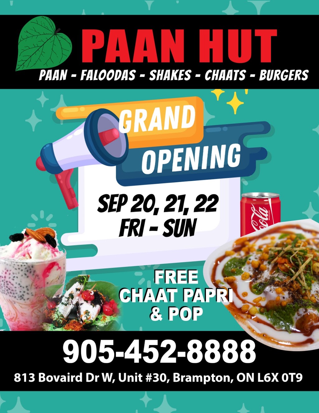 Paan Hut | 831 Bovaird Dr W, Brampton, ON L6X 0G3, Canada | Phone: (905) 452-8888