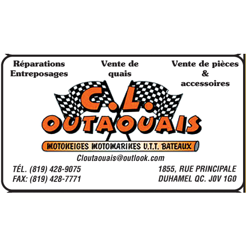 C. L Outaouais | 1859 Rue Principale, Duhamel, QC J0V 1G0, Canada | Phone: (819) 428-9075