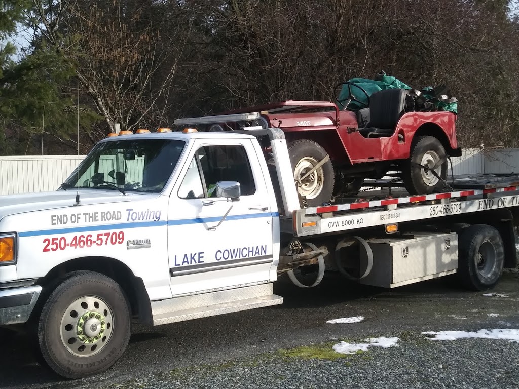 End of the road towing | 32 Poplar St, Lake Cowichan, BC V0R 2G0, Canada | Phone: (250) 466-5709