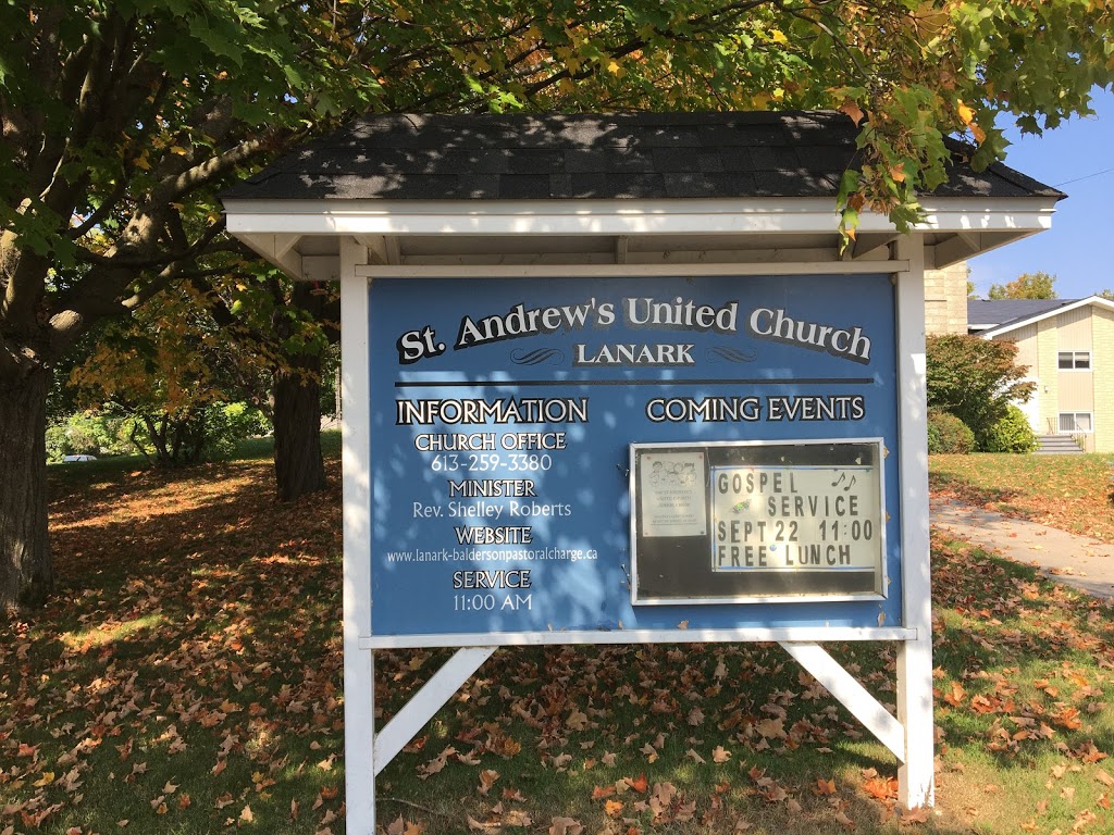 St. Andrews United Church | 115 Clarence St, Lanark, ON K0G 1K0, Canada | Phone: (613) 259-3380