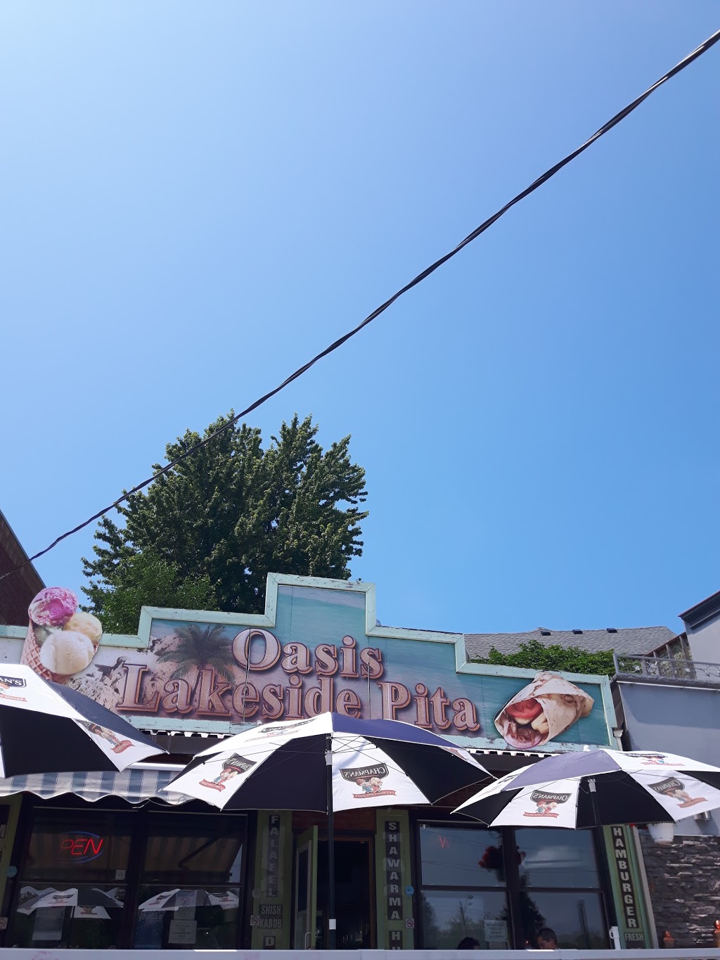 Oasis Lake Side Pita & Icecream | 48 Lakeport Rd, St. Catharines, ON L2N 4P5, Canada | Phone: (905) 938-8080