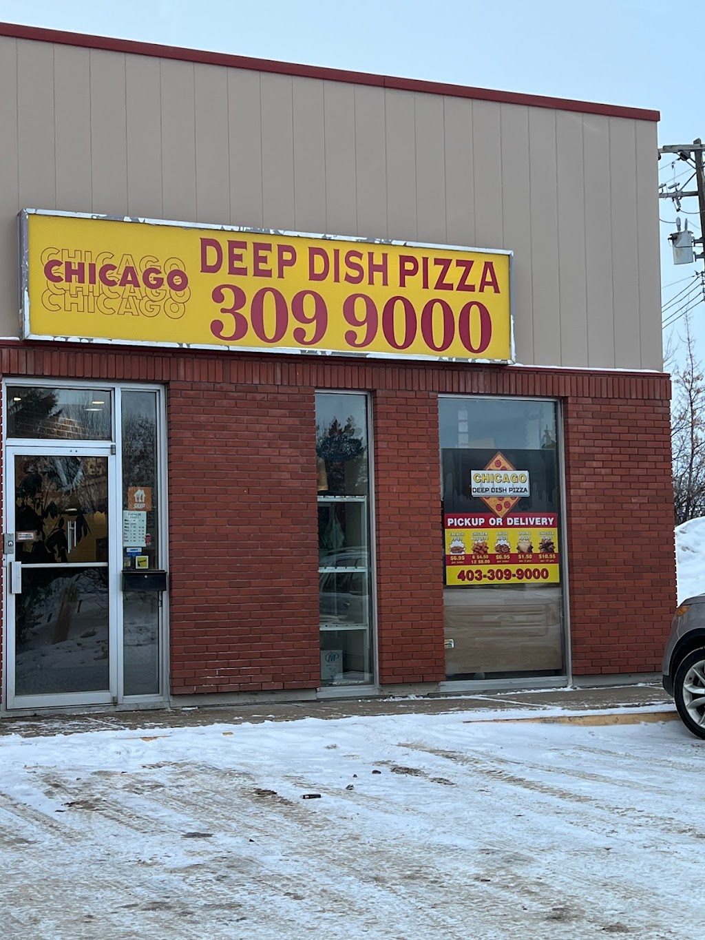 Chicago Deep Dish Pizza | 146B Erickson Dr, Red Deer, AB T4R 2C3, Canada | Phone: (403) 309-9000