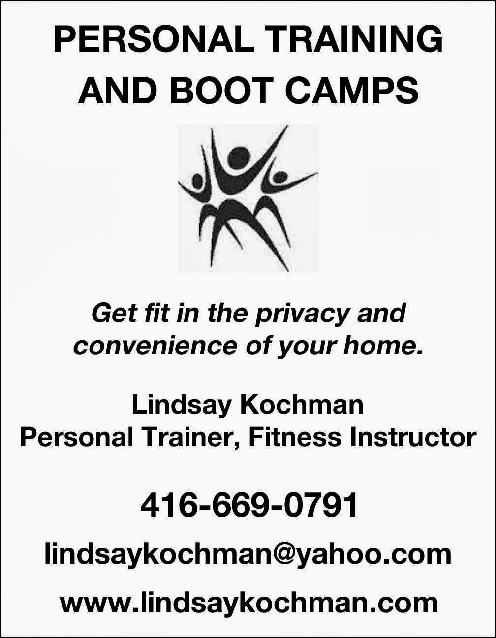 Lindsay Kochman Fitness | 18 Milner Gate, Thornhill, ON L4J 2N4, Canada | Phone: (416) 669-0791