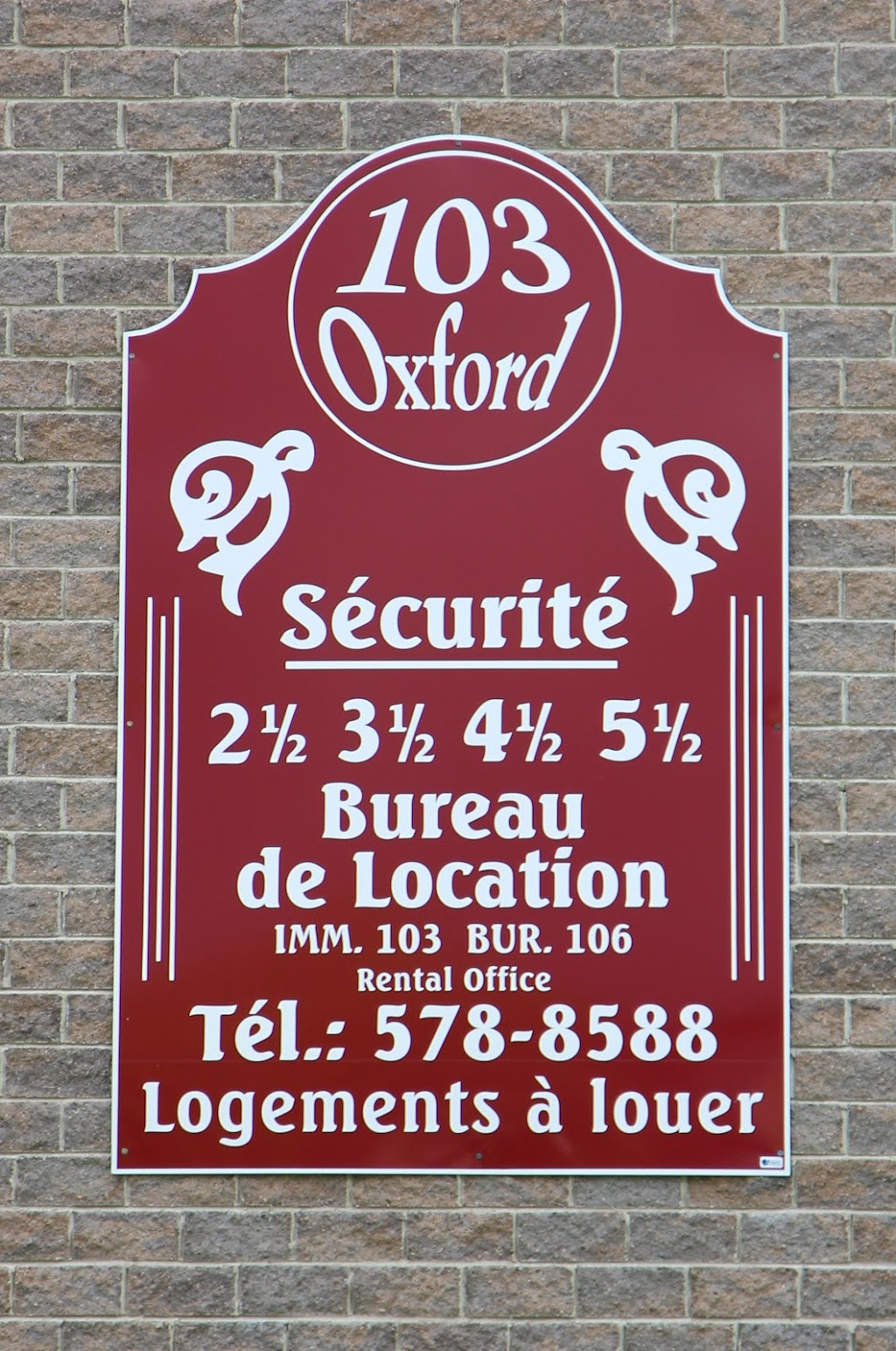 Résidence Oxford | 103 Croissant Oxford, Sherbrooke, QC J1M 2G3, Canada | Phone: (819) 432-4018