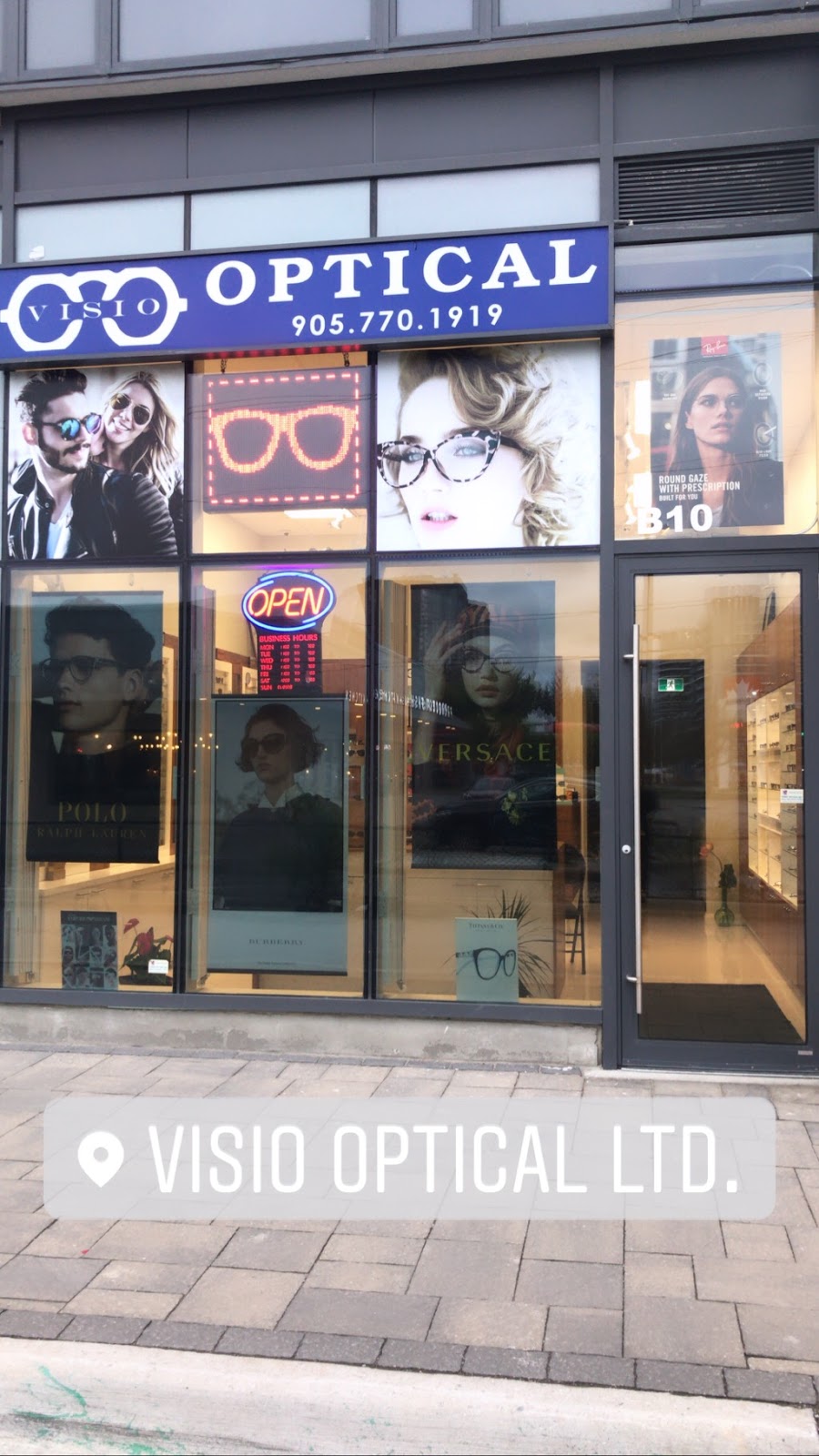 Visio Optical Ltd. | 9610 Yonge St B10, Richmond Hill, ON L4C 1V6, Canada | Phone: (905) 770-1919