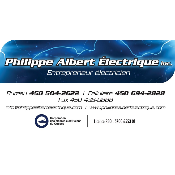 Philippe Albert Électrique inc. | 409 Rue Marc André, Saint-Colomban, QC J5K 0J9, Canada | Phone: (450) 504-2622