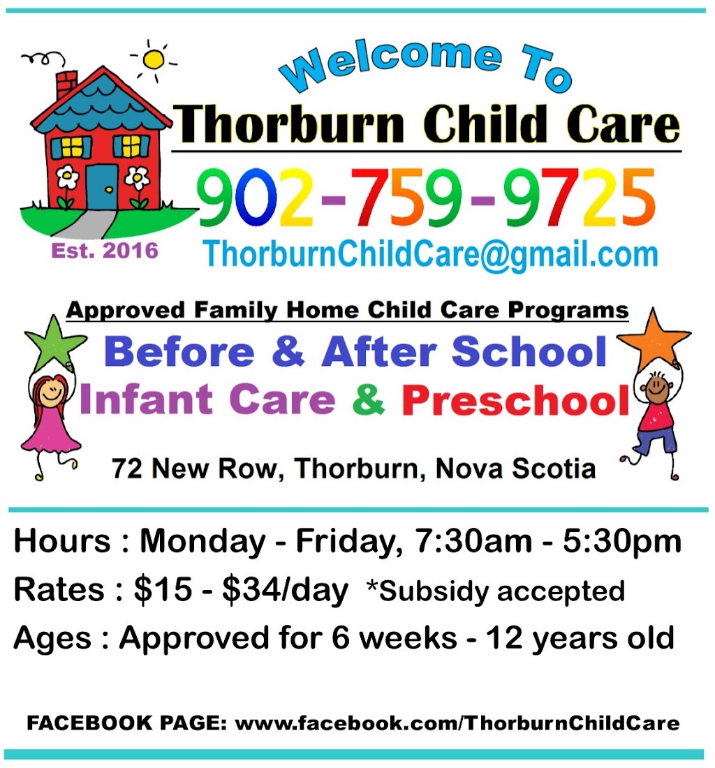 Thorburn Child Care | 72 New Row, Thorburn, NS B0K 1W0, Canada | Phone: (902) 759-9725