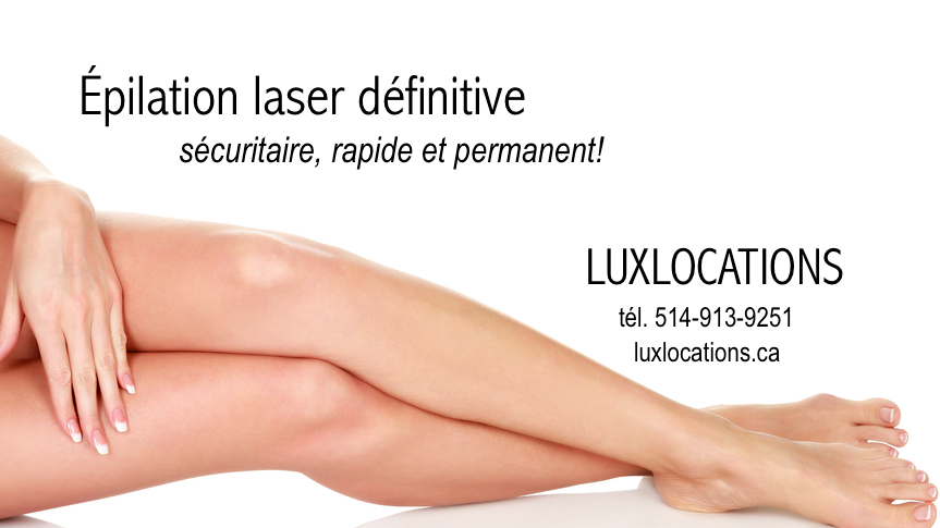 LuxLocations de laser dépilation - Laser Hair Removal Rental Se | 235 Boul Labelle, Rosemère, QC J7A 2H3, Canada | Phone: (514) 913-9251