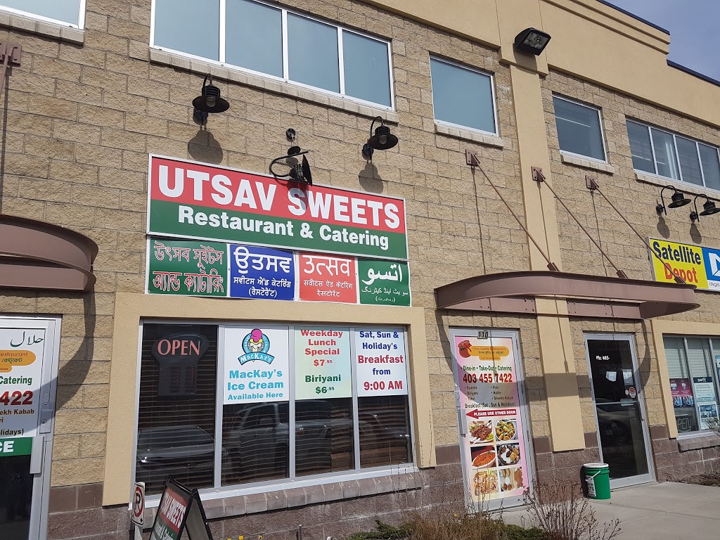 Utsav Sweets and Restaurant | 110 3770 Westwinds Dr NE, Calgary, AB T3J 5H3, Canada | Phone: (403) 455-7422