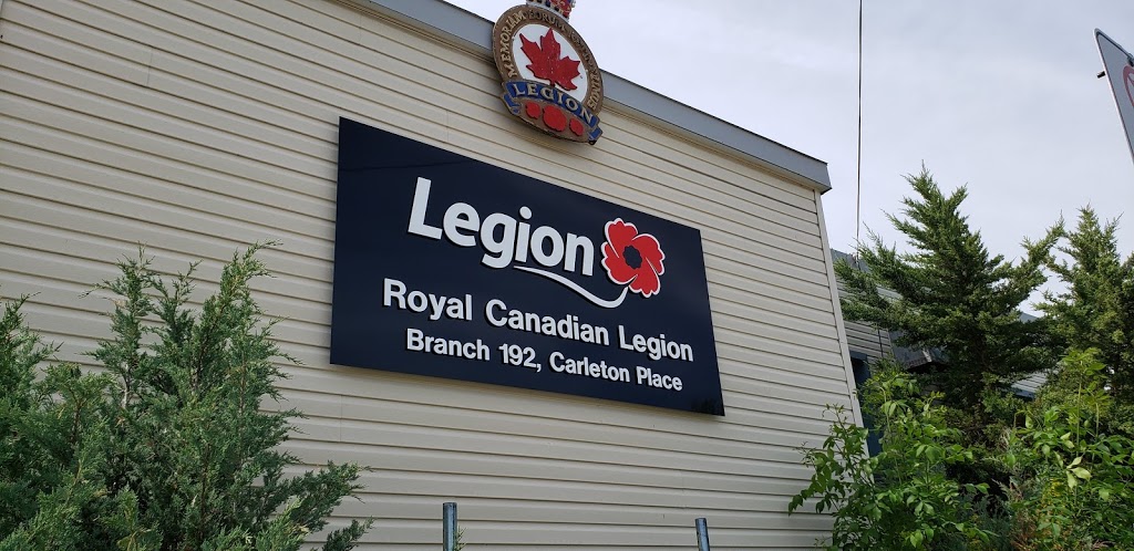 Royal Canadian Legion Branch 192 | 177 George St, Carleton Place, ON K7C 1Z6, Canada | Phone: (613) 257-1727