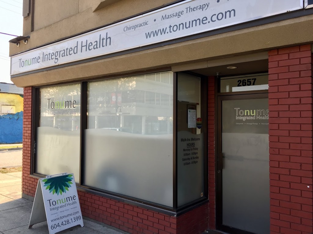 Tonume Integrated Health | 2657 Commercial Dr, Vancouver, BC V5N 4C3, Canada | Phone: (604) 428-1399