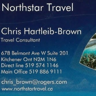 Chris Hartleib -Brown@Northstar Travel | 60 Glenvista Dr, Kitchener, ON N2R 0E4, Canada | Phone: (519) 574-1146