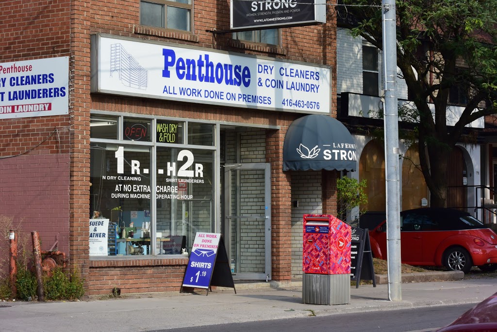 Penthouse Dry Cleaners and Coin Laundry | 794 Broadview Ave, Toronto, ON M4K 2P7, Canada | Phone: (416) 463-0576