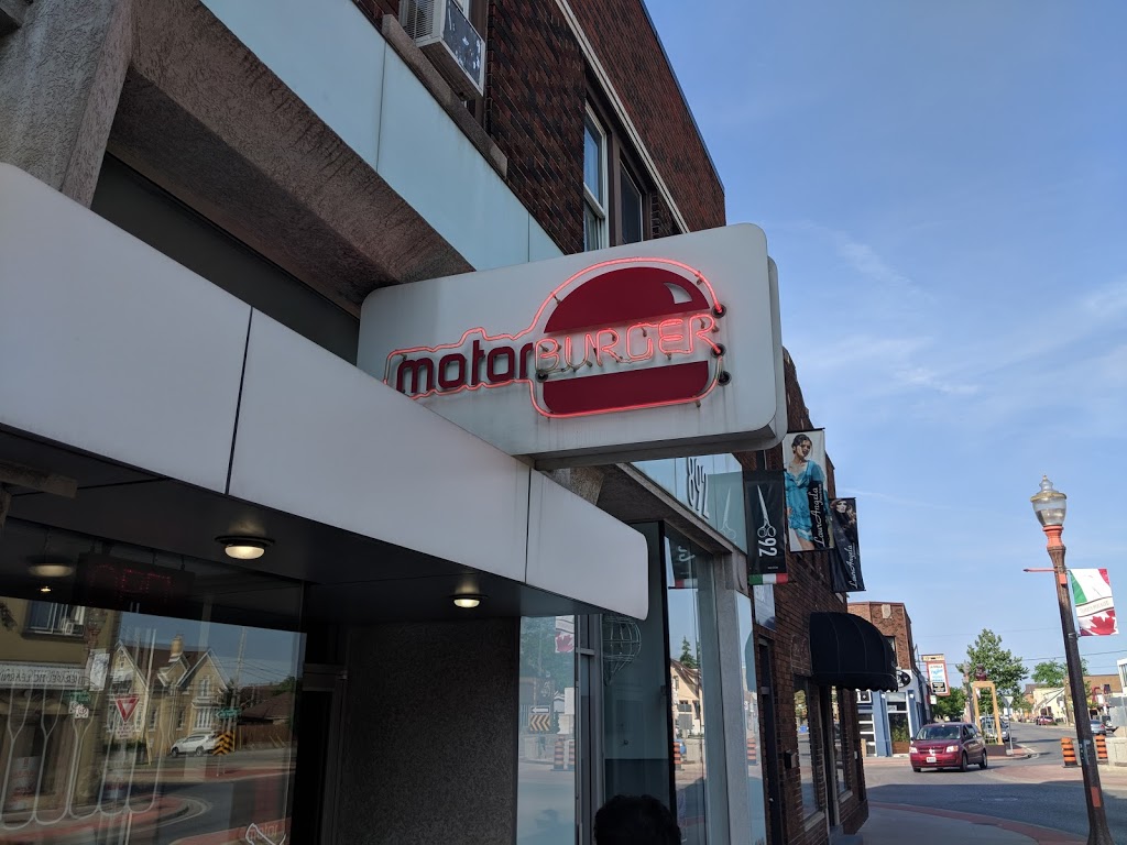 Motor Burger | 888 Erie St E, Windsor, ON N9A 3Y6, Canada | Phone: (519) 252-8004