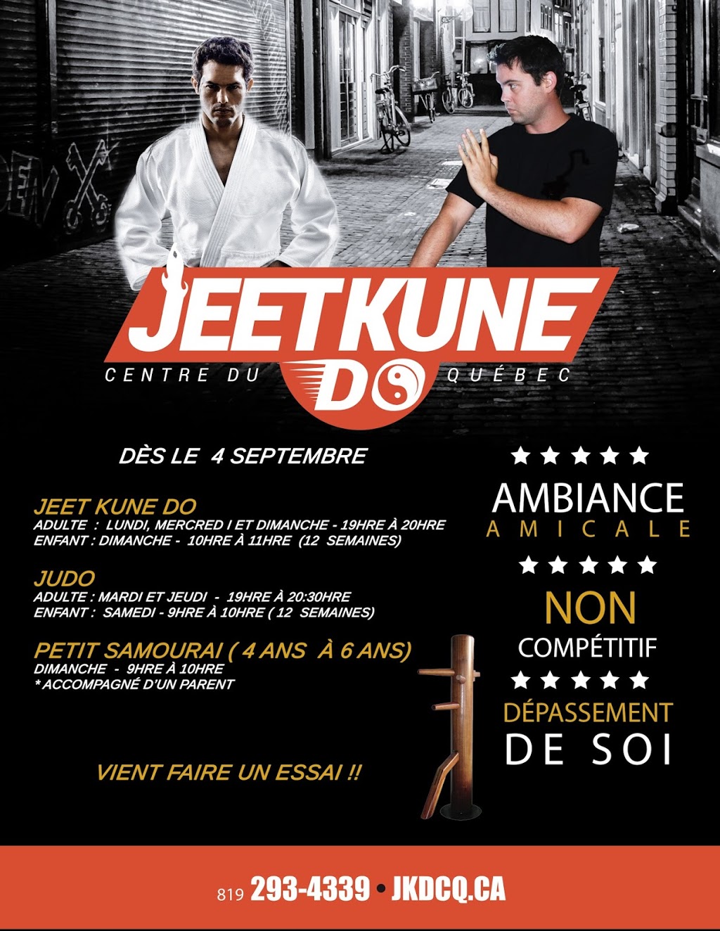 Jeet Kune Do Centre-du-Québec | 259 Rue Notre Dame, Nicolet, QC J3T 1C7, Canada | Phone: (819) 293-4339