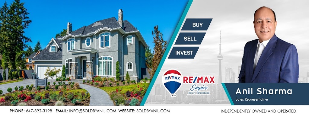 Sold By Anil | RE/MAX EMPIRE REALTY, BROKERAGE, 8321 Kennedy Rd Unit 92, Markham, ON L3P 1Y1, Canada | Phone: (647) 892-3198