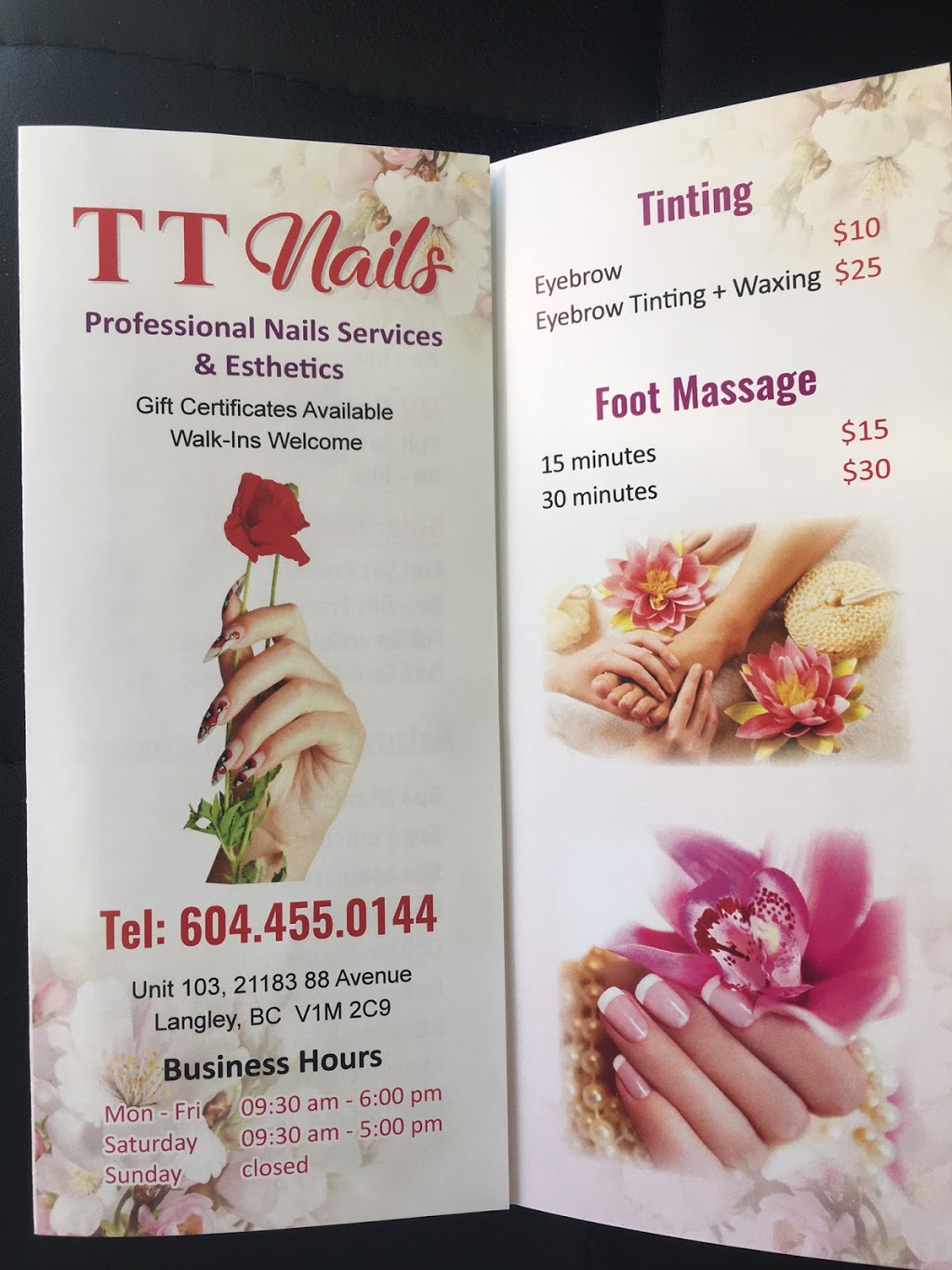 T T Nails | 21183 88 Ave, Langley City, BC V1M 2G5, Canada | Phone: (604) 455-0144