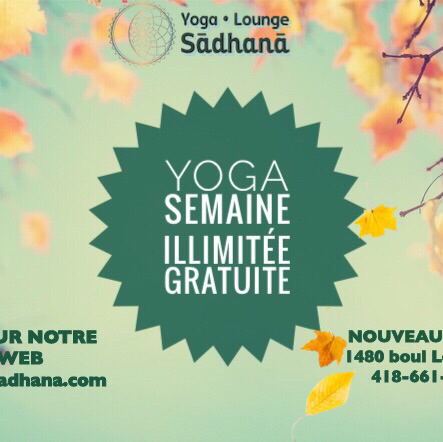 Yoga Lounge Sādhanā | 1480 Boulevard Louis-XIV, Québec, QC G2L 1W7, Canada | Phone: (418) 661-0057