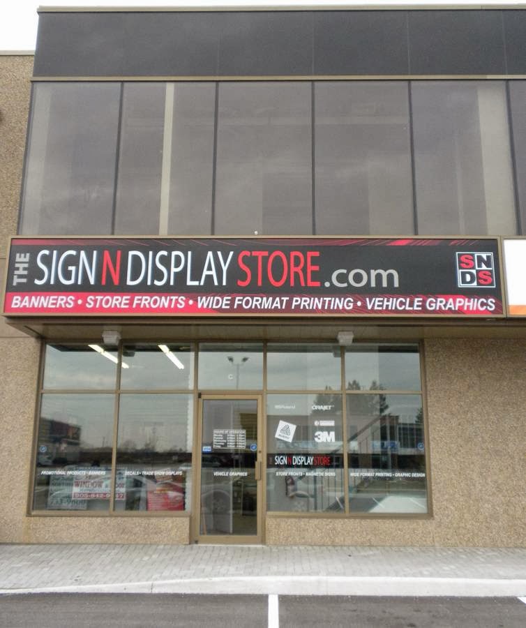 The Sign N Display Store | 121 Commerce Park Dr, Barrie, ON L4N 8X1, Canada | Phone: (705) 727-6371