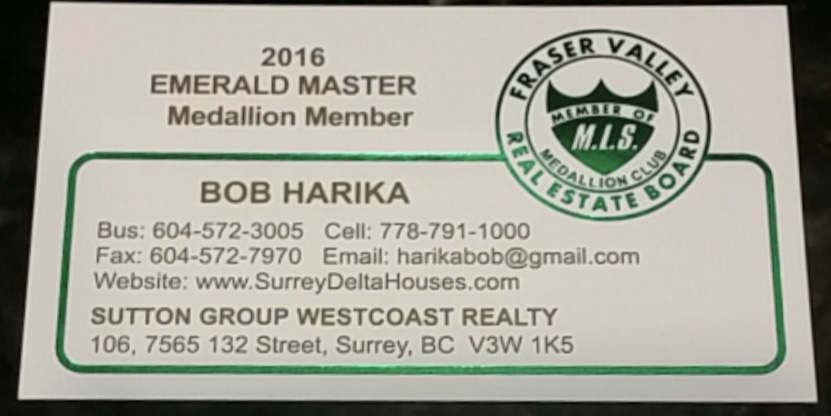 Bob Harika Personal Real Estate Corporation | 5550 152 St #201, Surrey, BC V3S 5J9, Canada | Phone: (778) 791-1000