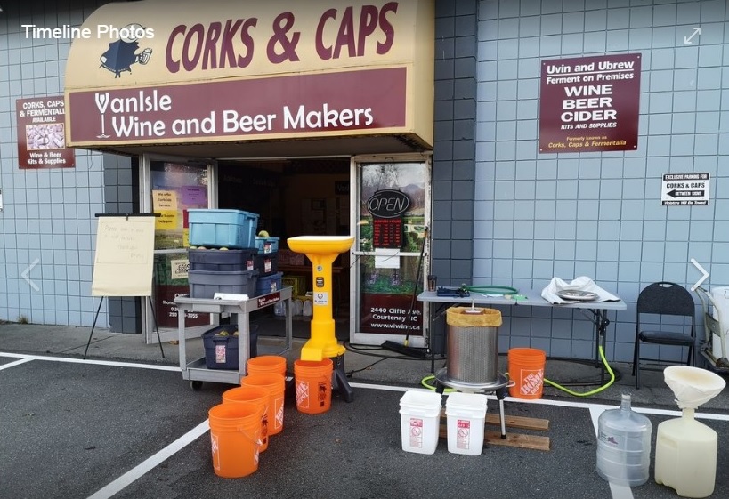 Corks and Caps by VanIsle Wine and Beer Makers | 2440 Cliffe Ave, Courtenay, BC V9N 2L6, Canada | Phone: (250) 334-3055