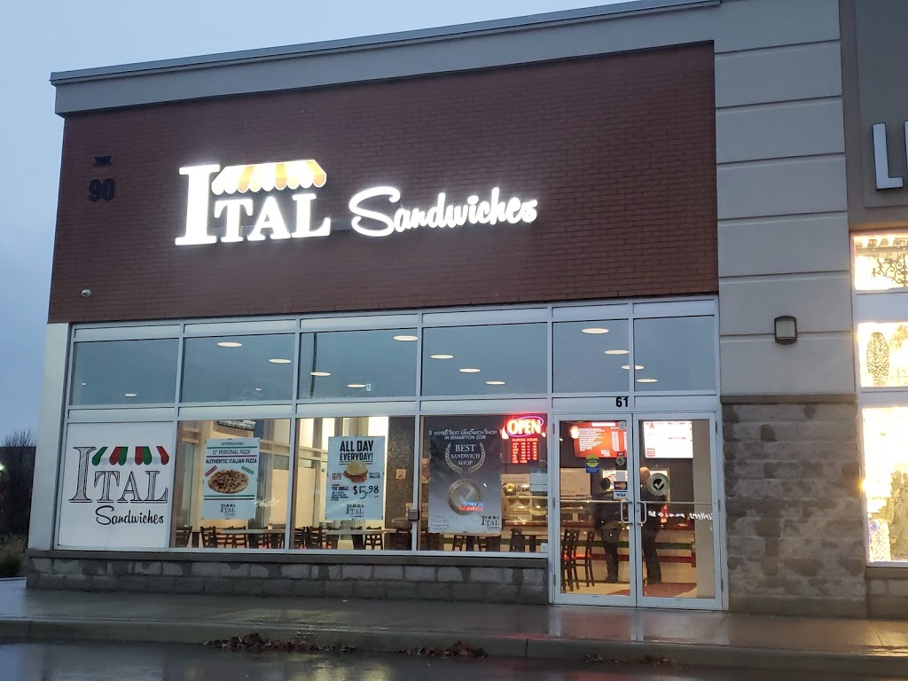 Ital Sandwiches | 90 Maritime Ontario Blvd #61, Brampton, ON L6S 0E7, Canada | Phone: (905) 799-0825