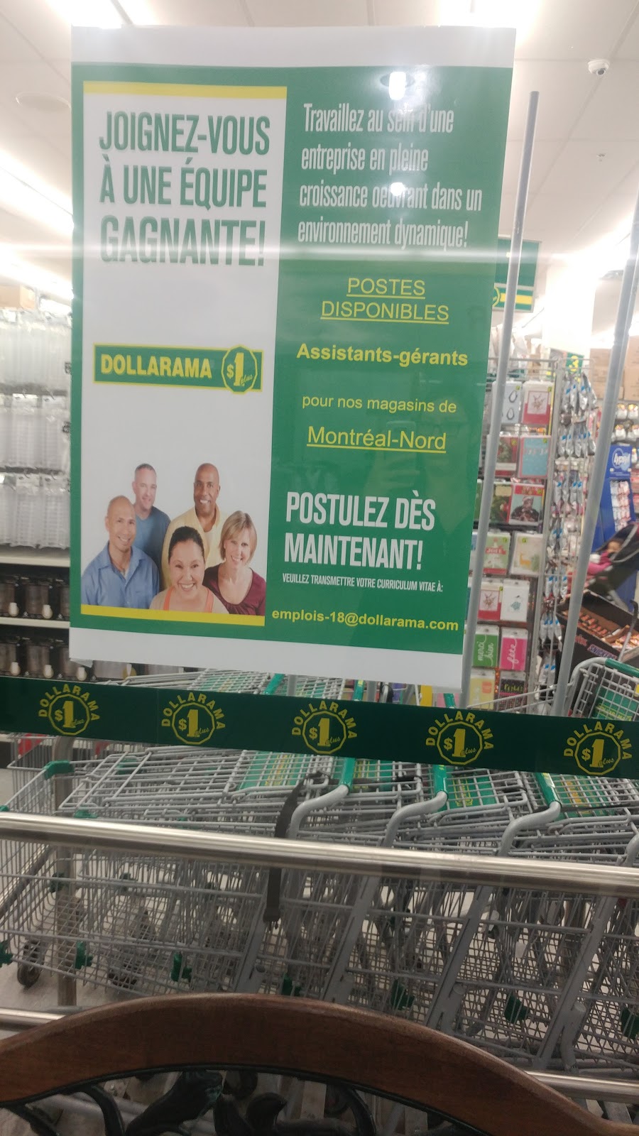 Dollarama | Mail Leger Langelier, 6425 Boulevard Léger, Montréal-Nord, QC H1G 6G7, Canada | Phone: (514) 322-0528