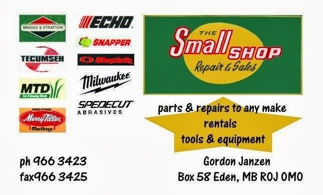 THE small SHOP | 31 MB-5, Riding Mountain, MB R0J 1T0, Canada | Phone: (204) 212-4010