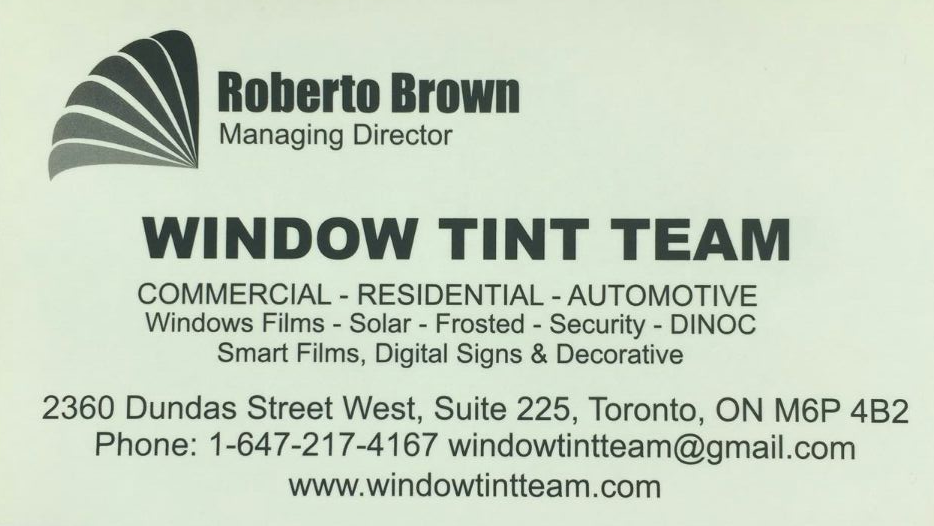 Window Tint Team | 620 Evans Ave unit #20, Etobicoke, ON M8W 2W6, Canada | Phone: (647) 217-4167