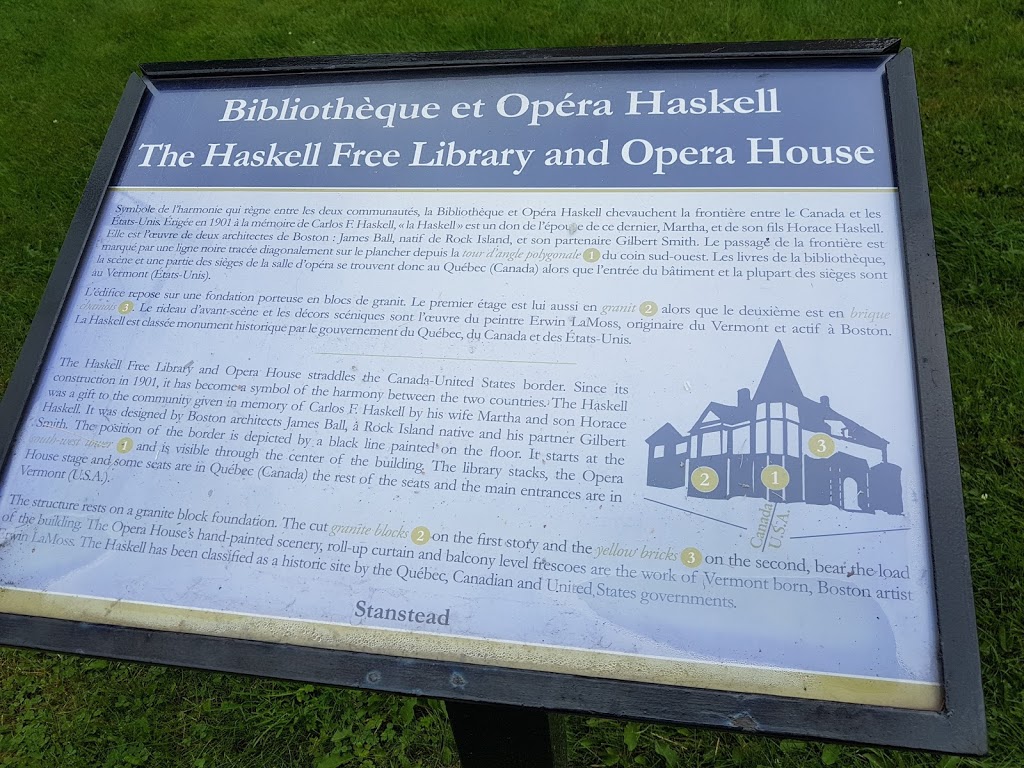Haskell Free Library | 93 Caswell Ave, Derby Line, VT 05830, USA | Phone: (802) 873-3022