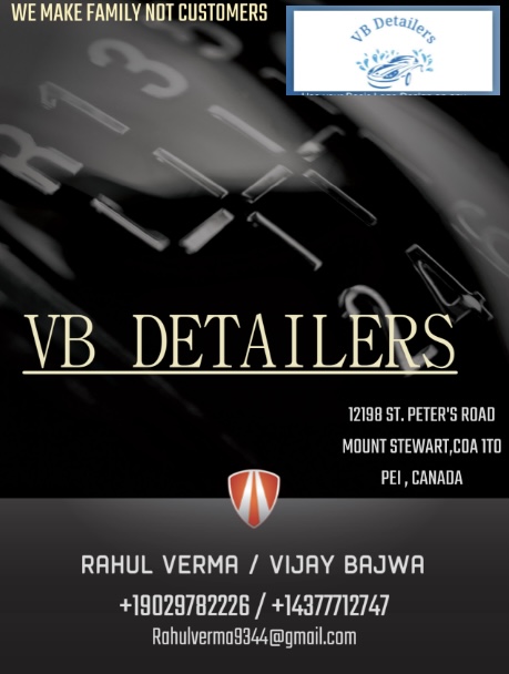 VB Detailers | 12198 St Peters Rd, Mount Stewart, PE C0A 1T0, Canada | Phone: (902) 978-2226