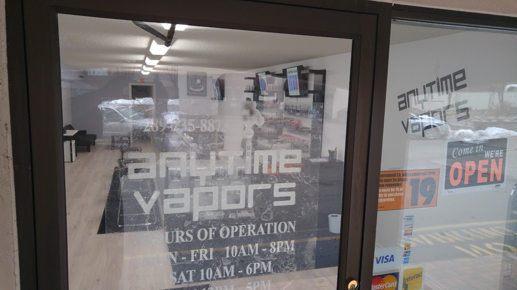 Anytime Vapors | 8-76 Main St W, Grimsby, ON L3M 3M5, Canada | Phone: (289) 235-8873