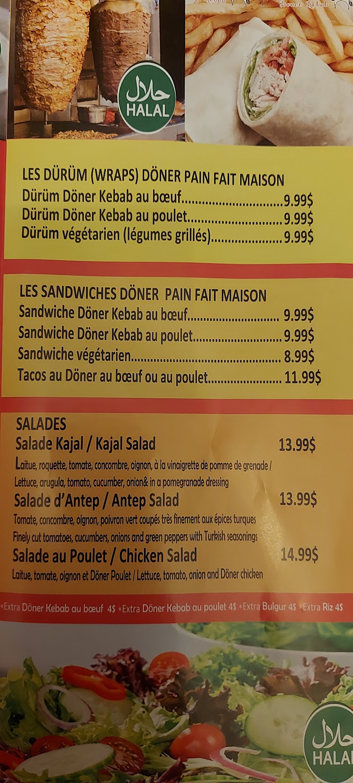 Kajal Doner Kebab | 4979 Rue de Charleroi, Montréal-Nord, QC H1G 2Z2, Canada | Phone: (438) 380-3500