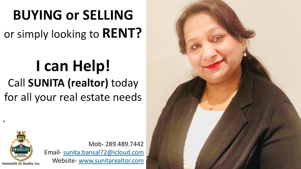 Sunitaa Baansal Realtor - Homelife G1 Realty | 136 Allenby Ave, Hamilton, ON L9A 2T7, Canada | Phone: (289) 489-7442