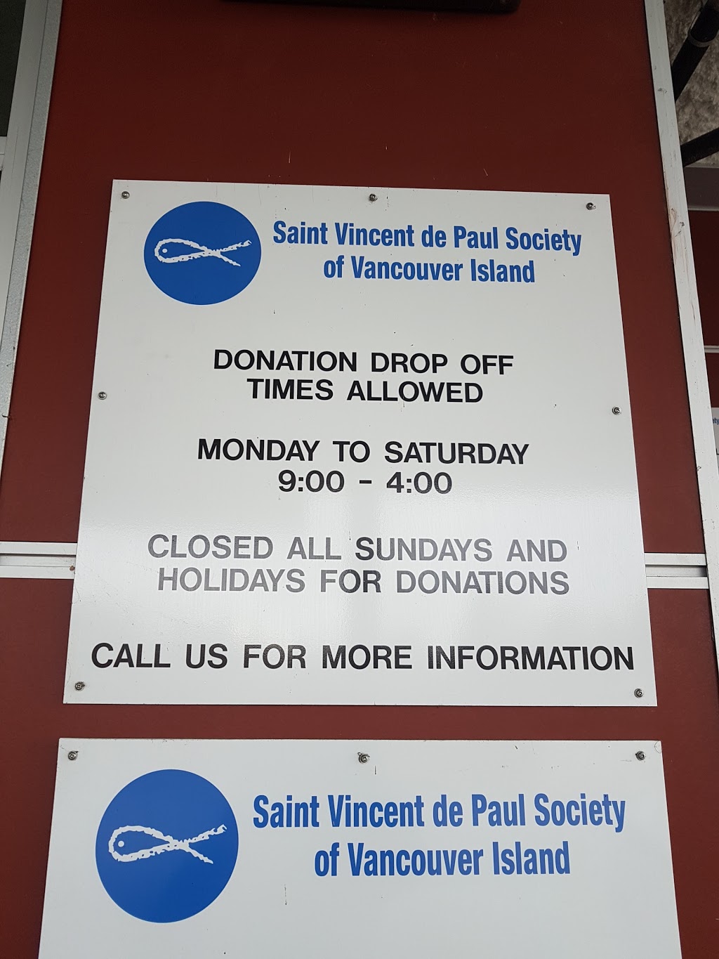 St Vincent de Paul Society | 6750 W Coast Rd, Sooke, BC V9Z 1H8, Canada | Phone: (250) 642-7846