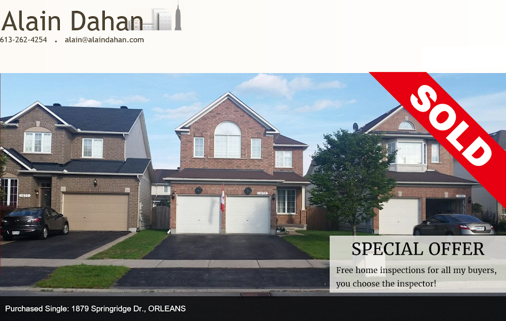 Ottawa Real Estate Agent Alain Dahan | 619 Willowmere Way, Gloucester, ON K1T 0K2, Canada | Phone: (613) 262-4254