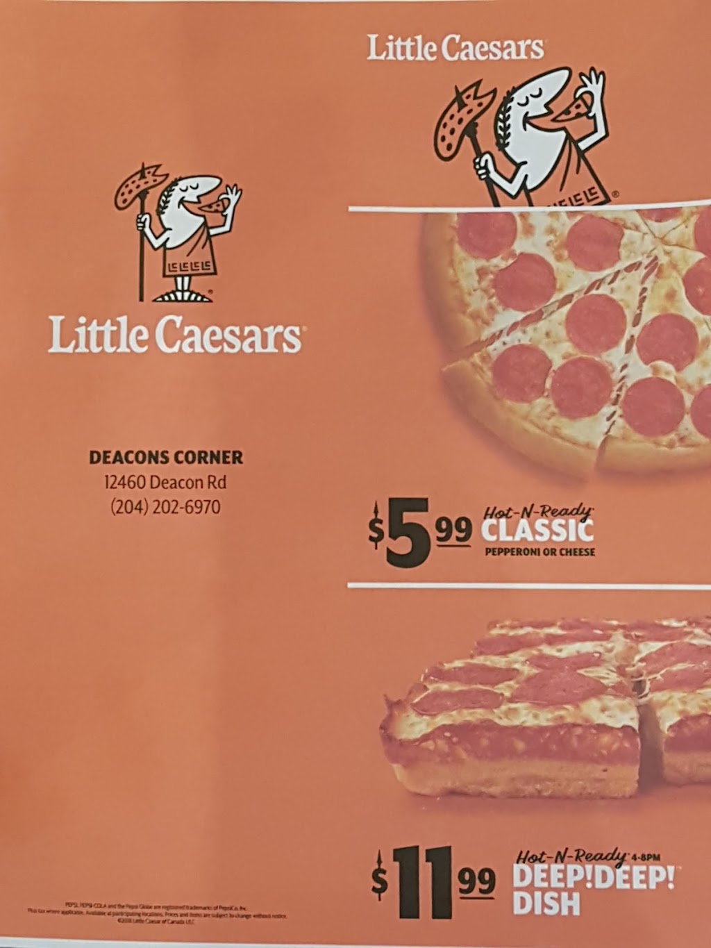 Little Caesars Pizza | 12460 Deacon Rd, Dugald, MB R0E 0K0, Canada | Phone: (204) 202-6970