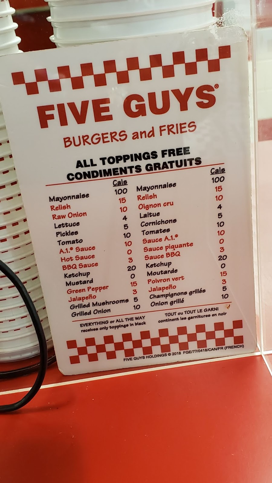 Five Guys | 800 Warden Ave Building C, Scarborough, ON M1L 4T7, Canada | Phone: (416) 755-5757