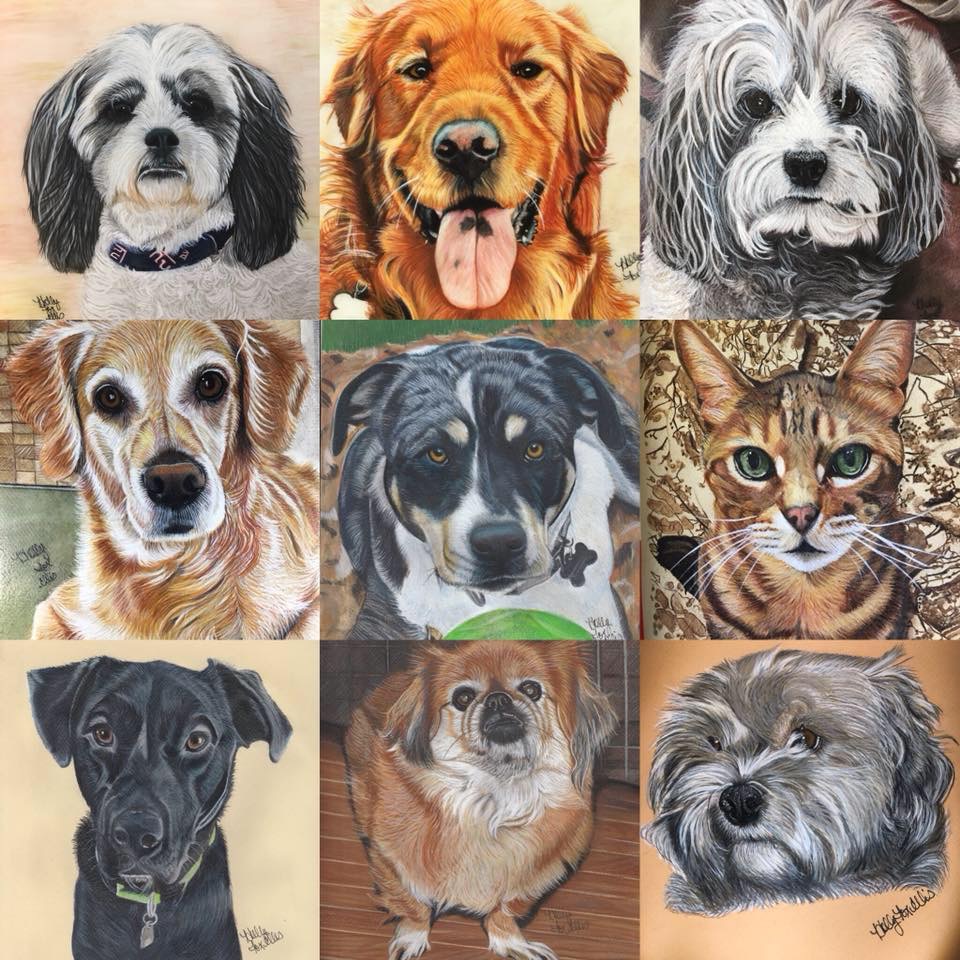 Custom Pet Portraits By : The Artwork of Holly Fox Ellis | 460 Greene Ave, Winnipeg, MB R2K 0M1, Canada | Phone: (204) 990-4329