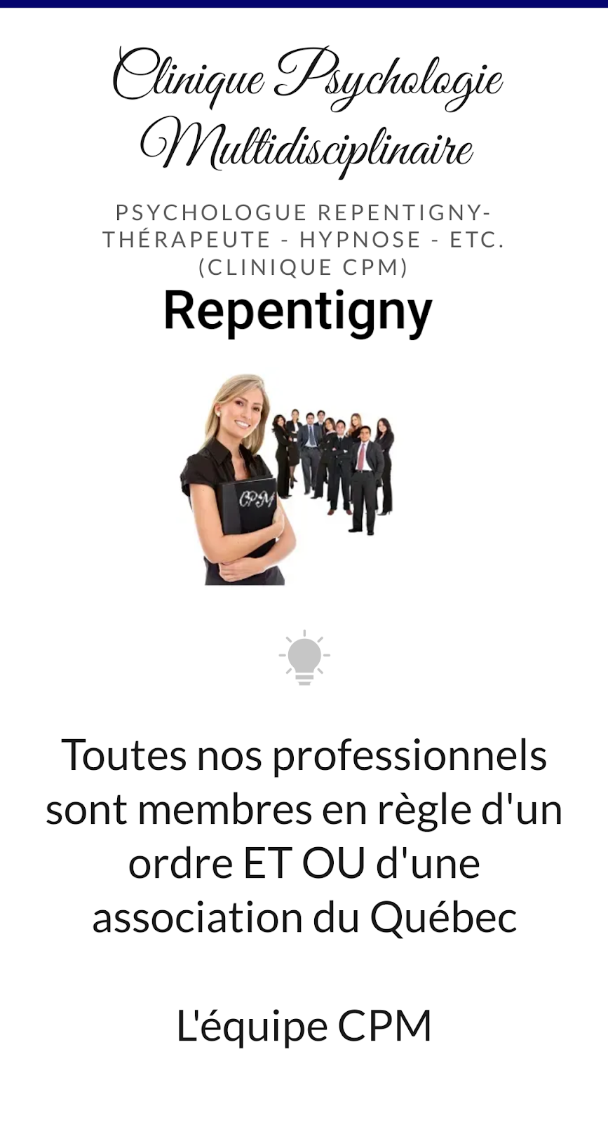 Clinique psychologie multidisciplinaire Inc | 293 Bd Lacombe, Repentigny, QC J5Z 2V6, Canada | Phone: (514) 813-2986