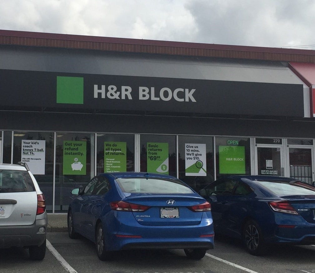 H&R Block | 32500 S Fraser Way, Abbotsford, BC V2T 4W1, Canada | Phone: (604) 850-1330