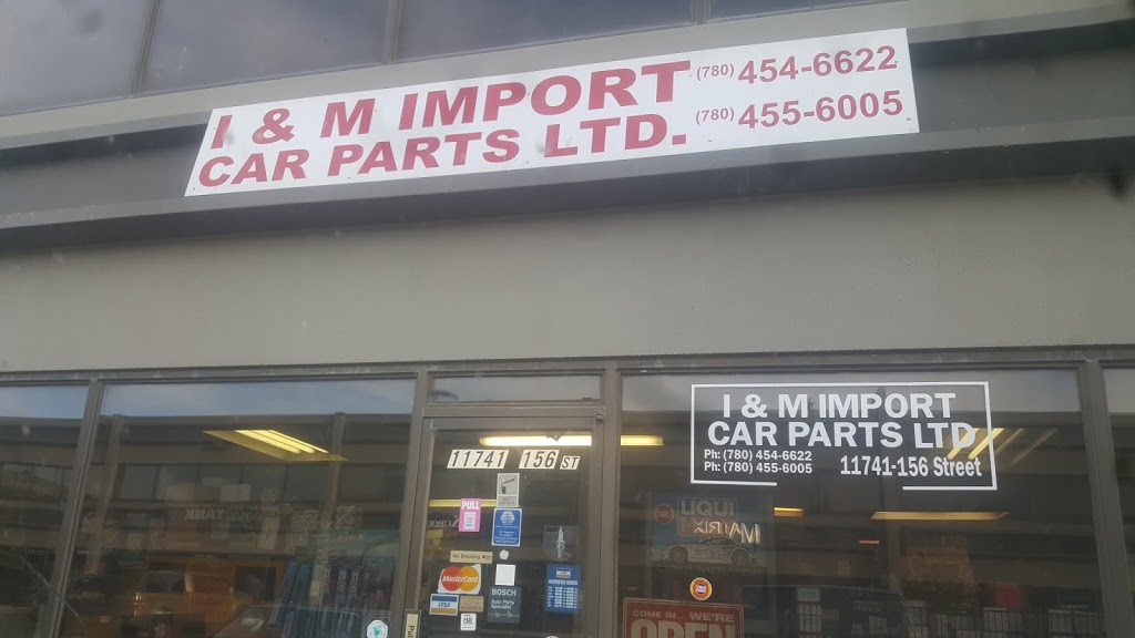 I & M Import Car Parts Ltd | 11741 156 St NW, Edmonton, AB T5M 3N4, Canada | Phone: (780) 454-6622