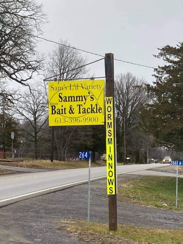 Sammys Bait and Tackle | 264 Bayshore Rd, Deseronto, ON K0K 1X0, Canada | Phone: (613) 396-9900