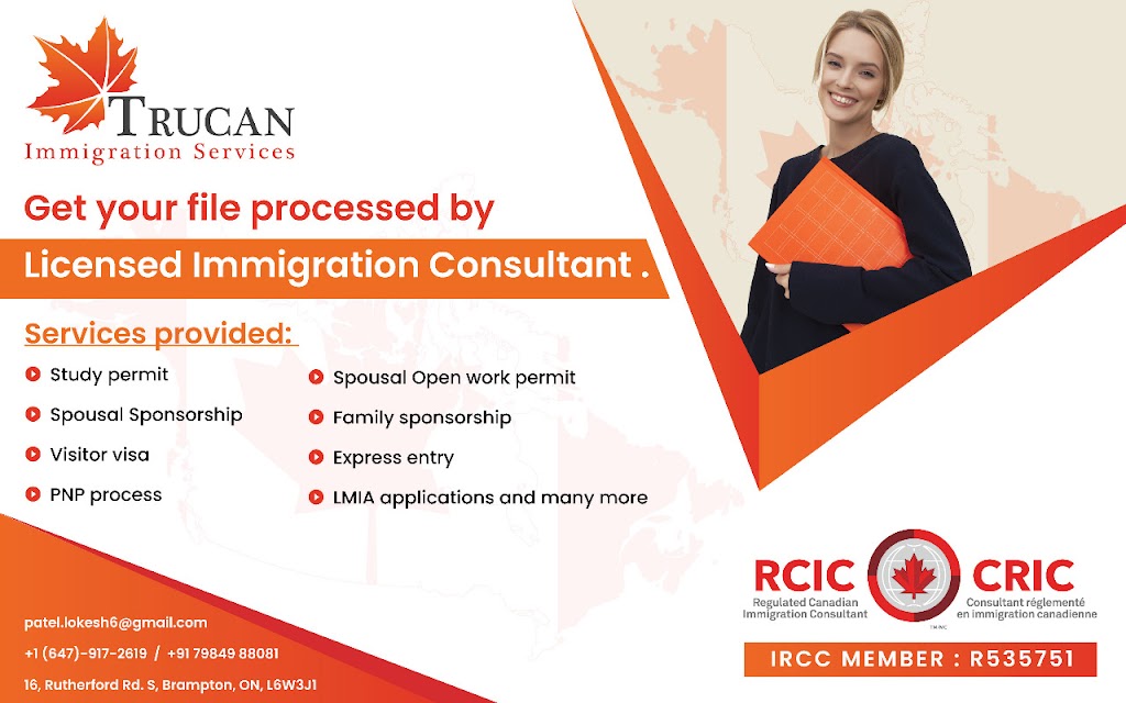 Trucan Immigration Services | 16 Rutherford Rd S Suite 203, Brampton, ON L6W 3J1, Canada | Phone: (647) 917-2619