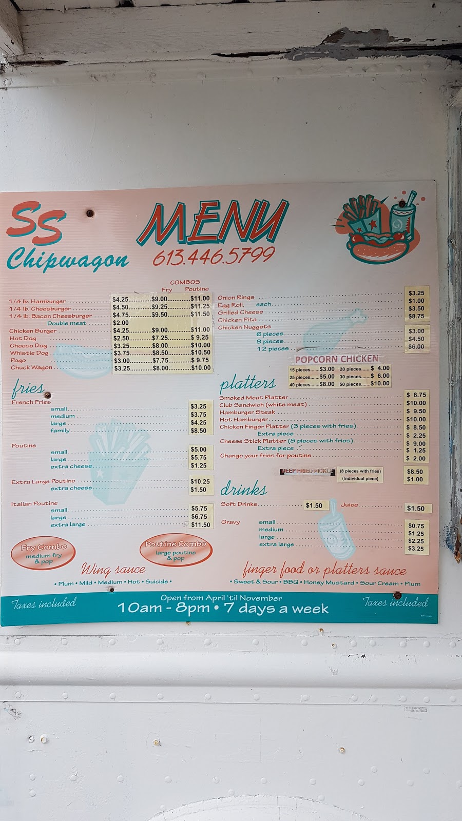 SS Chip Wagon | 342 Laurier St, Rockland, ON K4K 1G2, Canada | Phone: (613) 446-5799