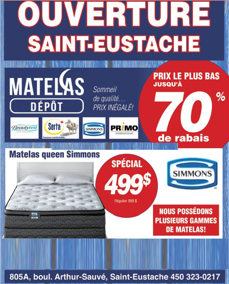 Matelas Dépôt | 392 Boulevard Lachapelle, Saint-Jérôme, QC J7Z 3A1, Canada | Phone: (450) 432-2008