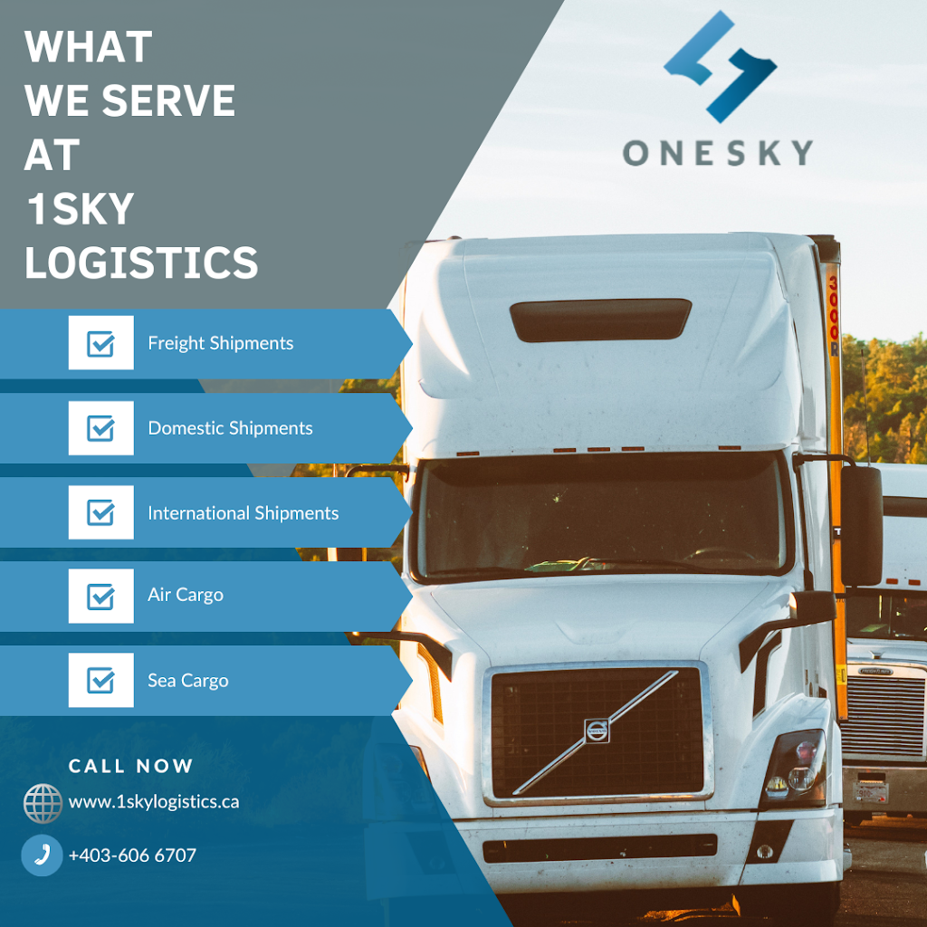 OneSky Logistics & Services Calgary | 6520 36 St NE unit 1145, Calgary, AB T3J 2L3, Canada | Phone: (587) 578-8707