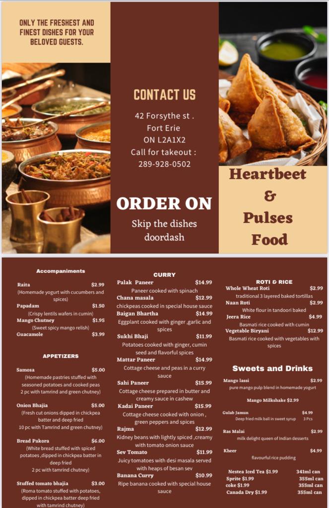 Heartbeet and Pulses Food | 42 Forsythe St, Fort Erie, ON L2A 1X2, Canada | Phone: (289) 928-0502