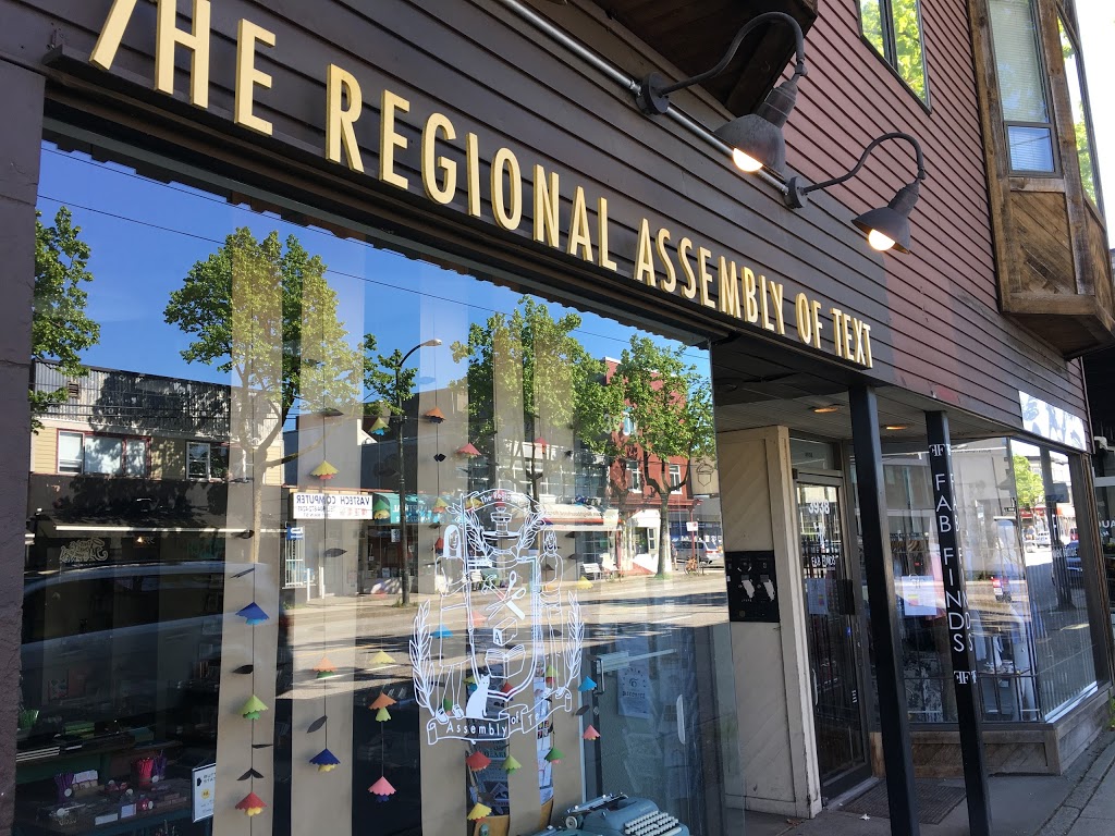 The Regional Assembly of Text | 3934 Main St, Vancouver, BC V5V 3P2, Canada | Phone: (604) 877-2247